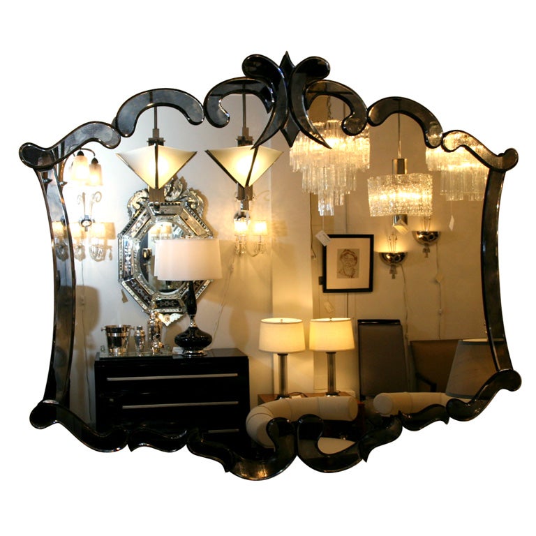 Venetian Mirror With Mirrored Border
