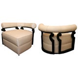 Pair of 1940's Lounge Chairs Designed by James Mont