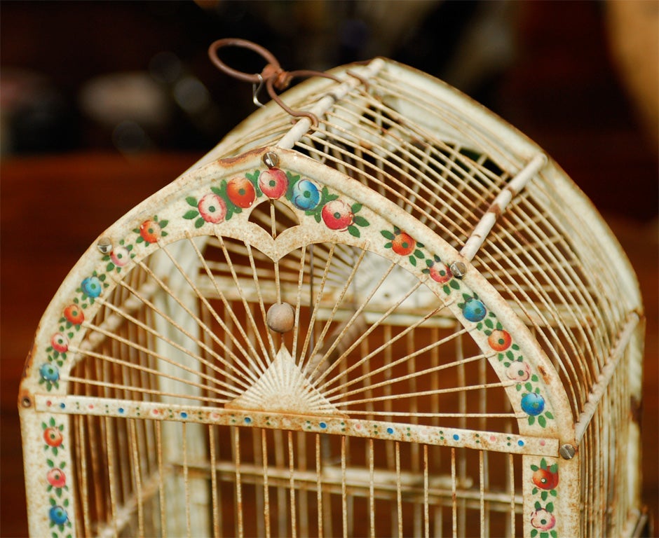 20th Century  French Tole Birdcage For Sale 2