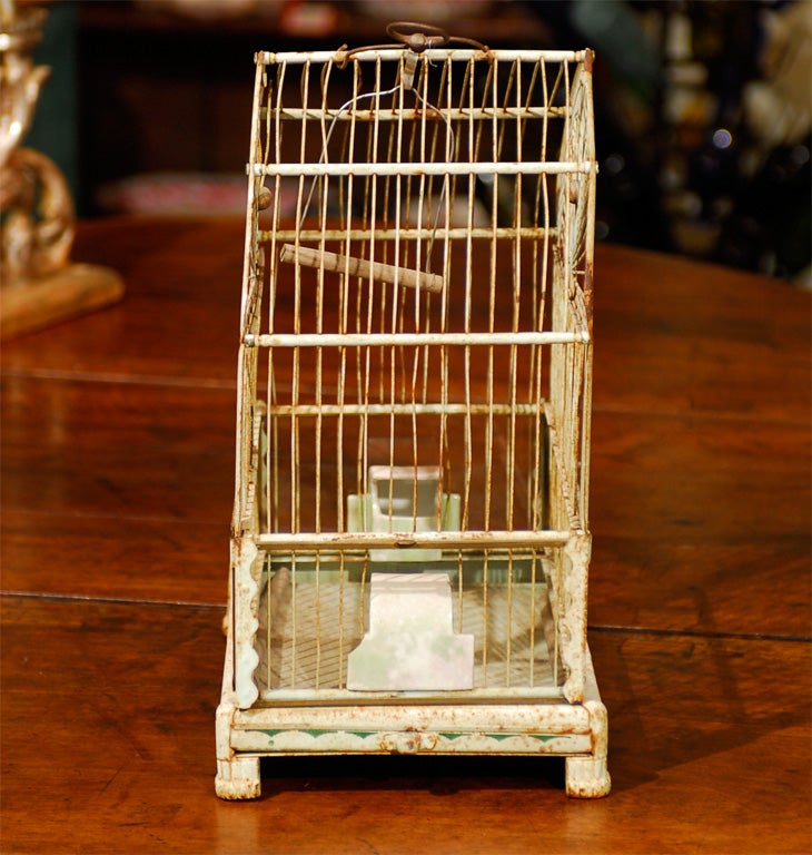 20th Century  French Tole Birdcage For Sale 5