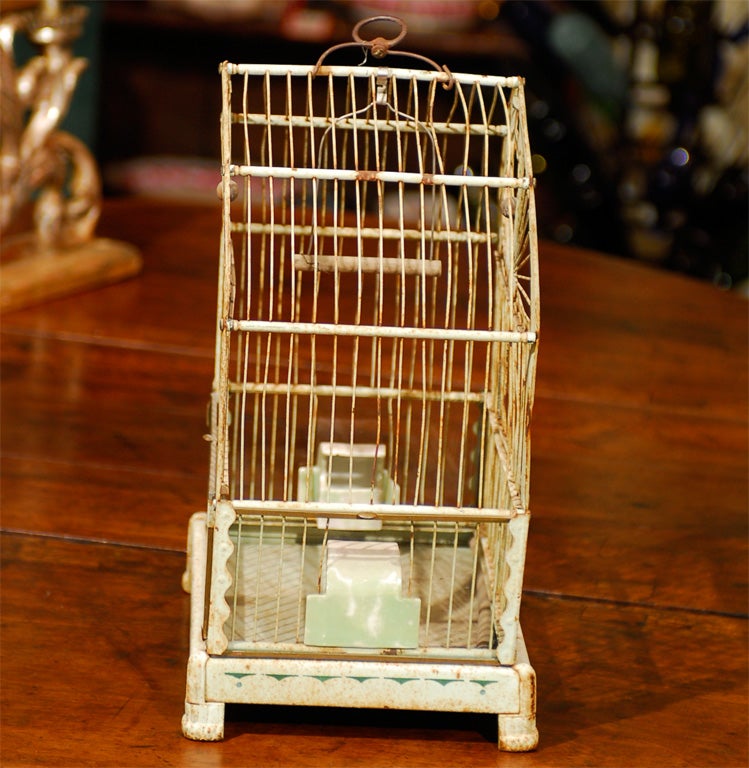 20th Century  French Tole Birdcage For Sale 6