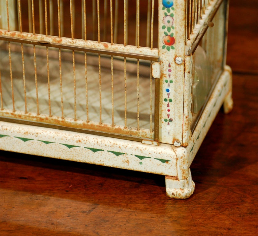 20th Century  French Tole Birdcage For Sale 7