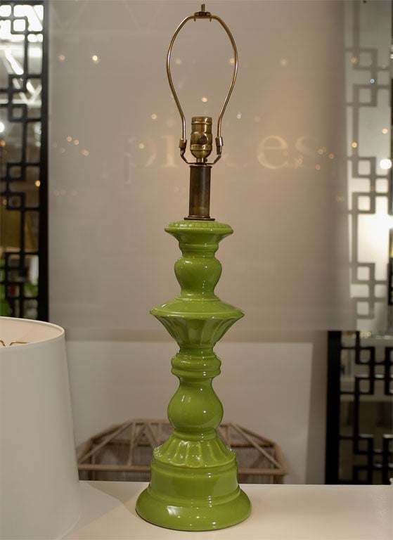 Green Ceramic Lamp 1