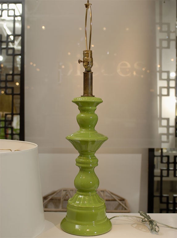 Green Ceramic Lamp 6