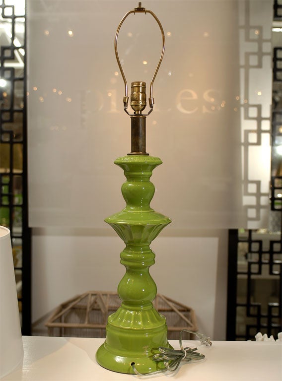 Green Ceramic Lamp 7