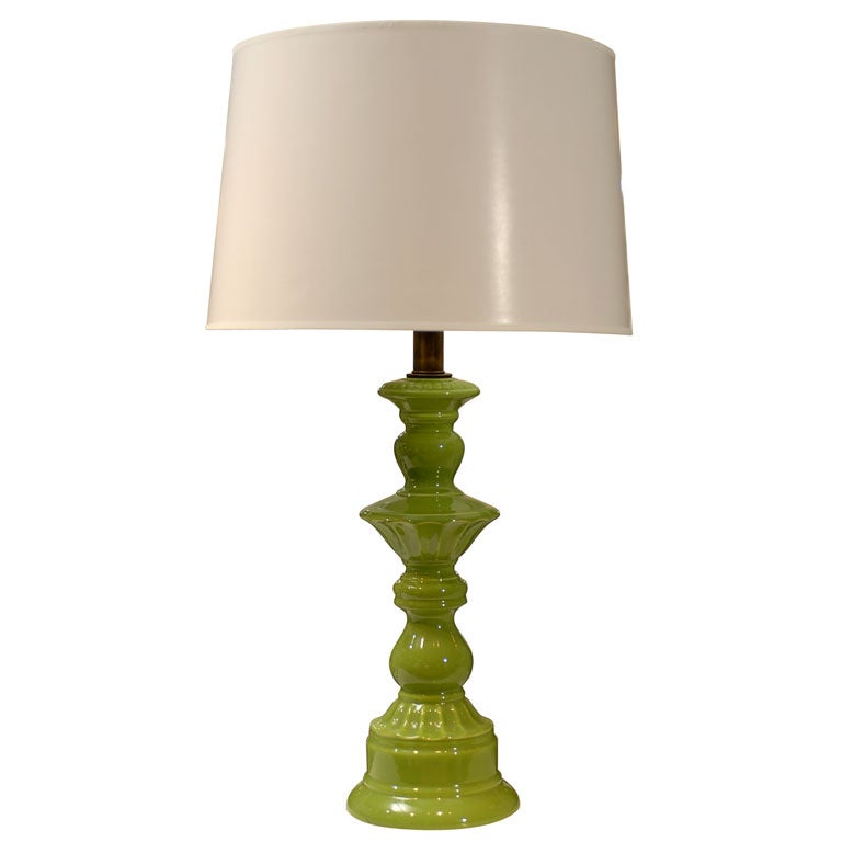 Green Ceramic Lamp