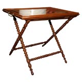 WALNUT GAMES TABLE