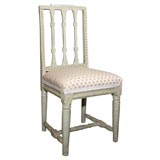 SET OF EIGHT GUSTAVIAN STYLE DINING CHAIRS