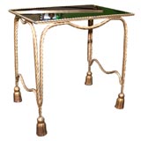 Gold Tole Rope Table Gold Tole Rope Table