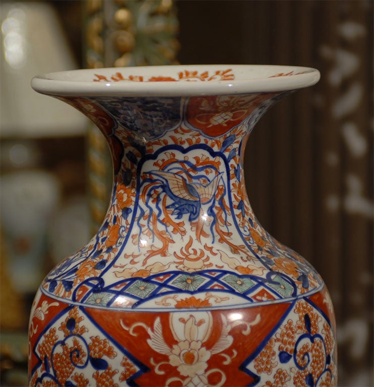 19th Century Imari Porcelain Palace Urn