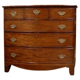 19th C. Georgian Mahogany Bow Front Chest