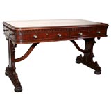 William IV Mahogany Library Table By Trotter of Edinburgh