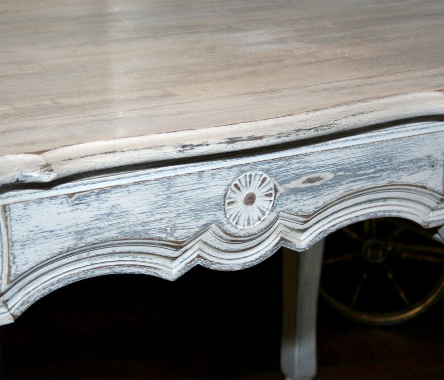 20th Century Louis XV Style Painted Writing Table