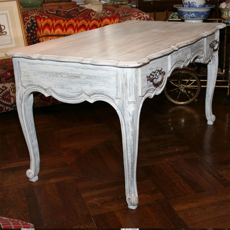 Louis XV Style Painted Writing Table 1