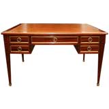 Fine Napoleon III Period Mahogany Partner's Desk, Circa 1875