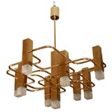 Brass Chandelier by Boulanger