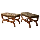 Pair of Belgian Benches