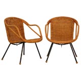 Italian Wicker Chairs Italian Wicker Chairs
