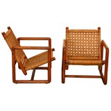 Vintage French Rope Club Chairs