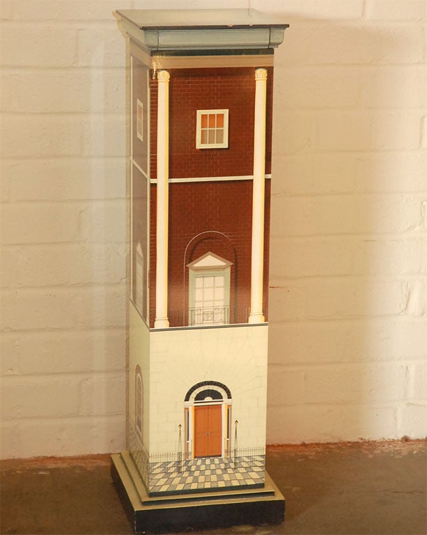 Maitland-Smith Faux Painted Georgian Townhouse