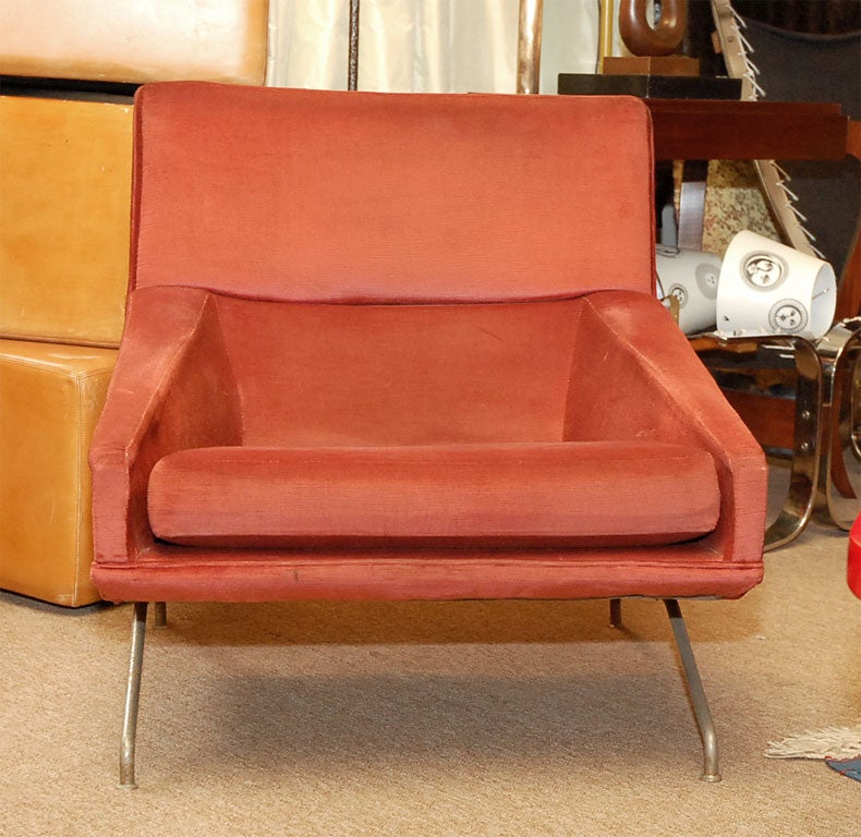 Mid-Century Modern Single Side Chair by Joseph Andre Motte For Sale