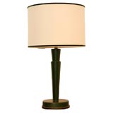 Green Hermes Style Table Lamp