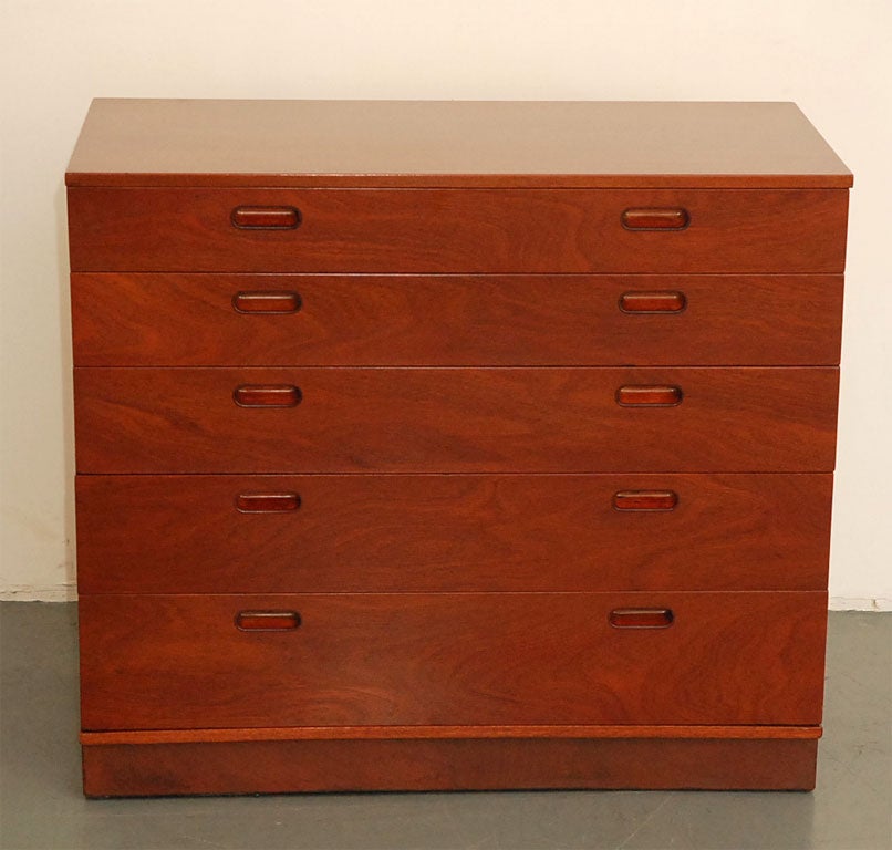 Dunbar cabinet with drop front secretary. Nice size and great functional  piece. Perfect for laptop or bill/letter writing. Plinth base is wrapped in original perfect condition leather.