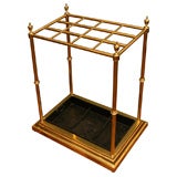 Victorian Brass Umbrella Stand, England, Late 19th Century Victorian Brass Umbrella Stand, England, Late 19th Century
