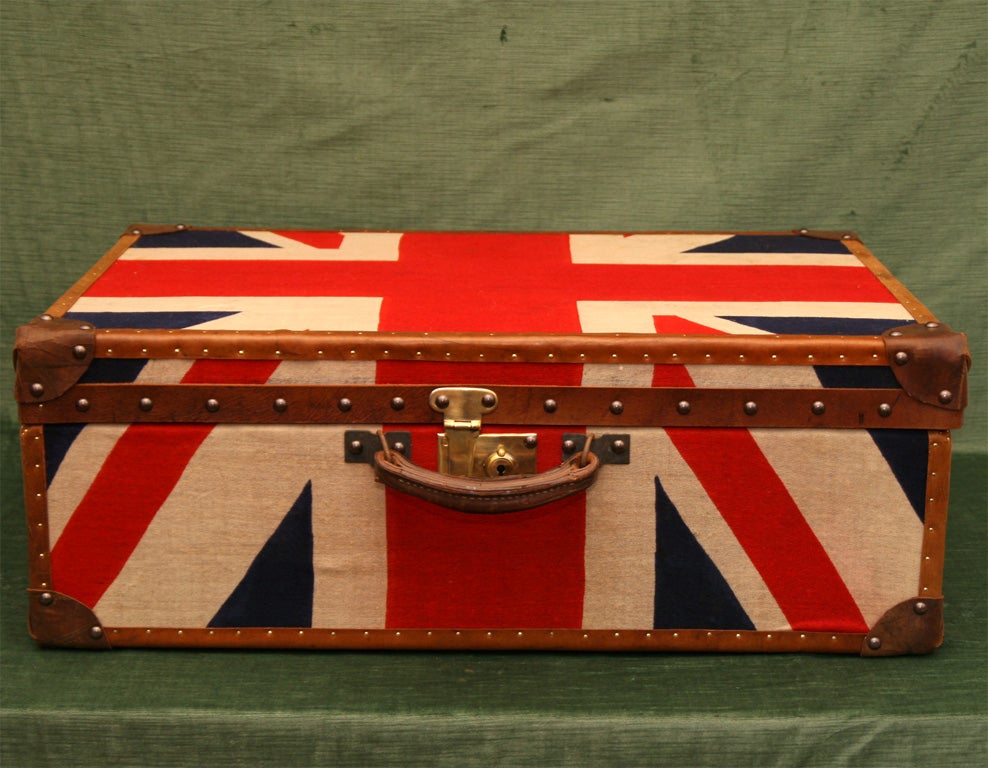 Union Jack Trunk Luggage Storage Vintage Retro British Regal Five Drawers UK 