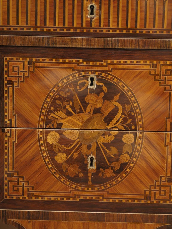 Superba commode Louis XVI, timbrata 