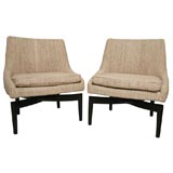 PAIR OF DANISH SWIVEL CHAIRS