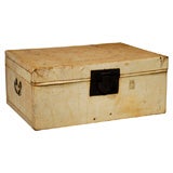 Chinese white leather trunk