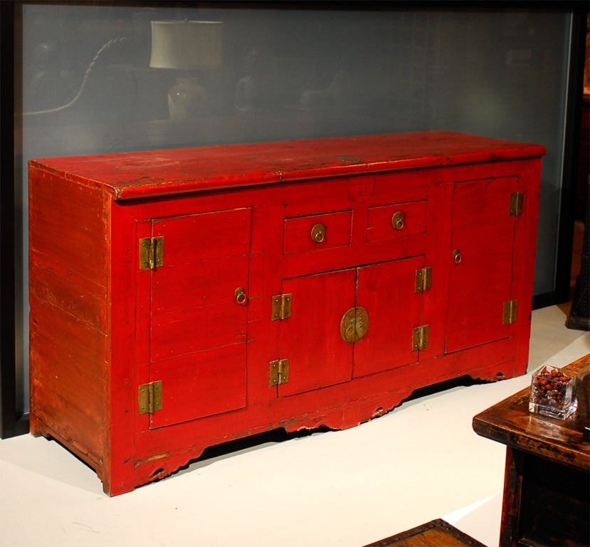 Red Shanxi sideboard/buffet