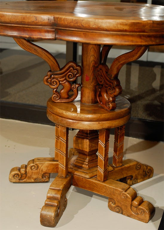 Rotating Lazy Susan-like Shanxi Altar Table For Sale 1