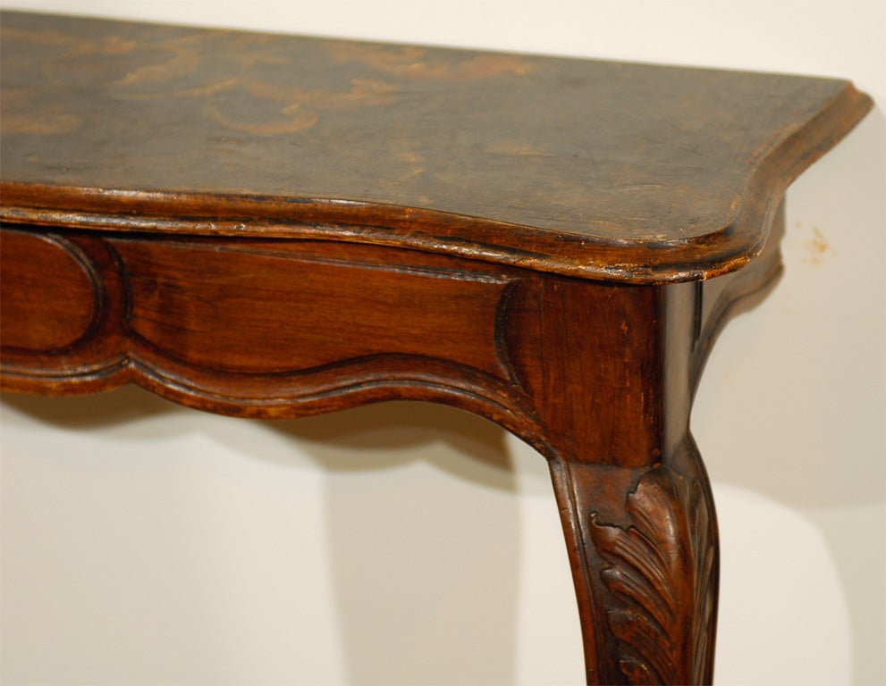 wood console table