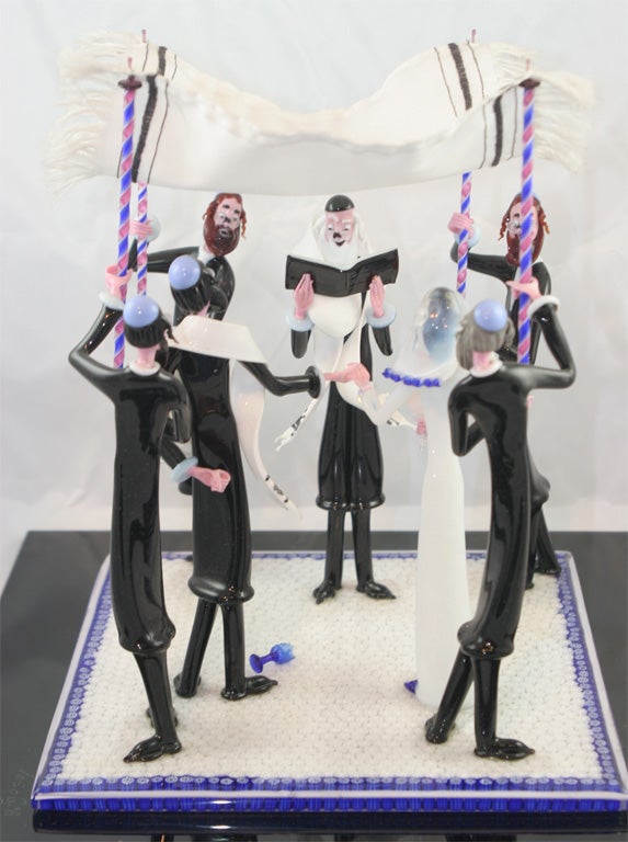 Gianni Toso Wedding Scene In Excellent Condition For Sale In New York, NY