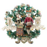 Bow porcelain figural candelabrum