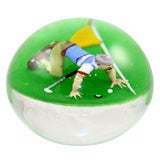 Jim D' Onofrio golfer paperweight