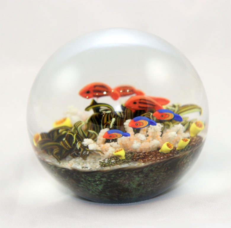 Cathy Richardson sea life paperweight In Excellent Condition In New York, NY
