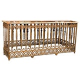 Antique Console made from iron balcony