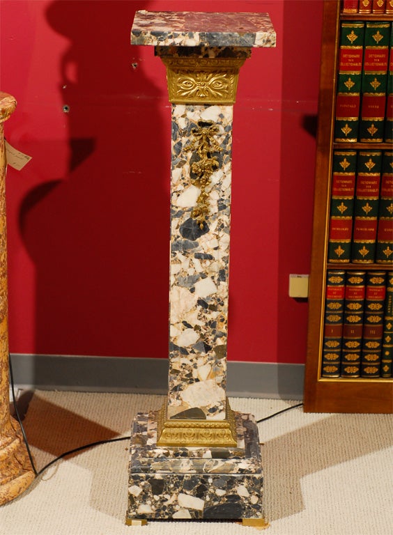 Bronze Marble pedestal