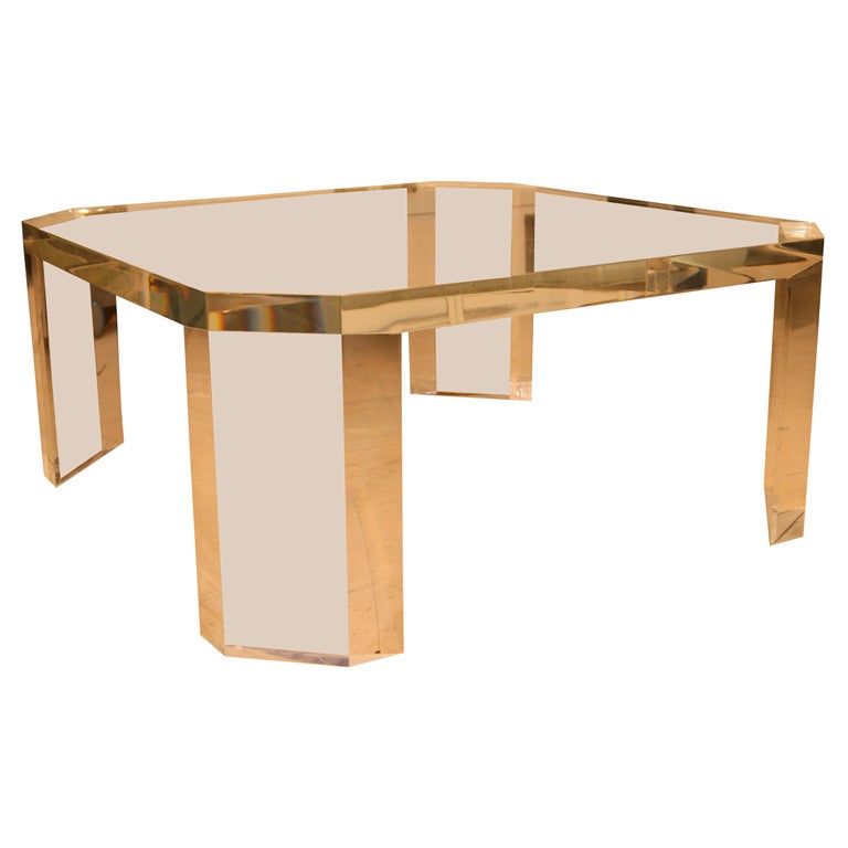 Lucite Coffee Table by Charles Hollis Jones