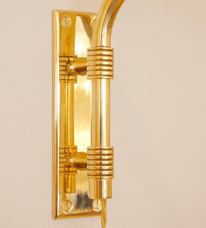 Telescoping Brass & Metal Wall Light 3