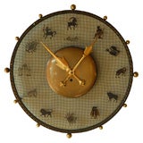 Vintage Mauthe Zodiac Wall Clock