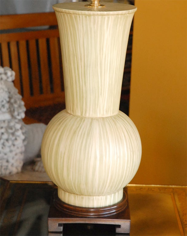 Paul Marra Urn Table Lamps In Excellent Condition For Sale In Los Angeles, CA