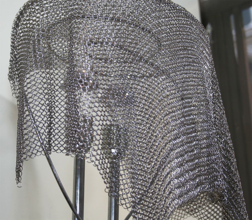 Chrome Chain Maille Floor Light by Toni Cordero for Artemedi For Sale