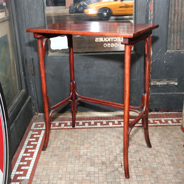 Austrian Josef Hoffmann Set of Four Bentwood Rosewood Stacking Tables For Sale