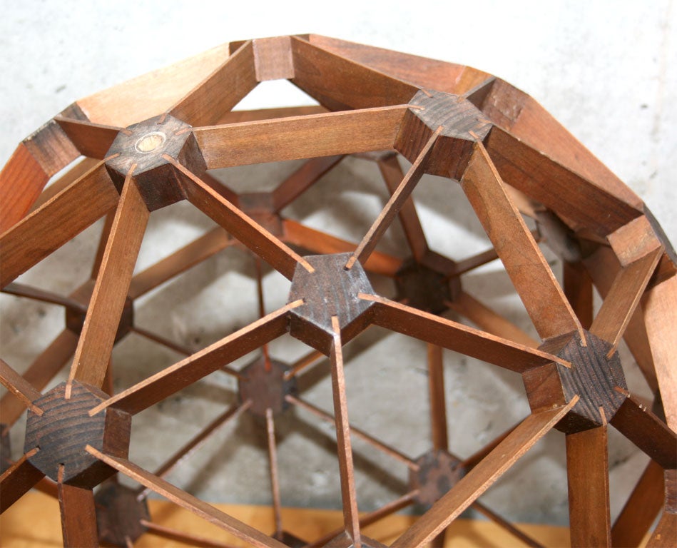 American Wood 1950's Handmade Molecular Model