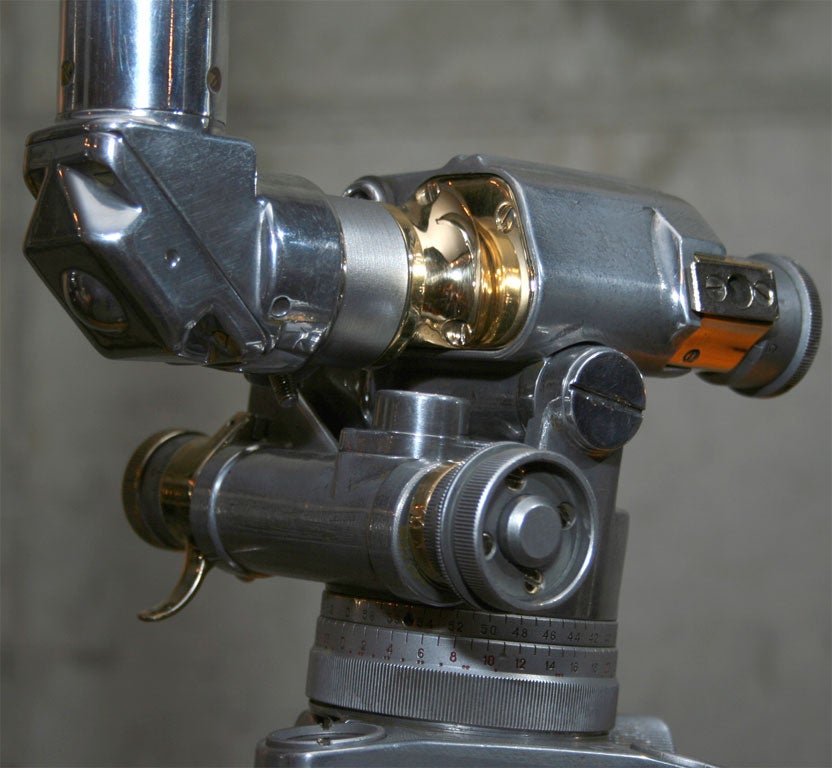 Mid-20th Century WWII Polished Aluminum Russian Periscope