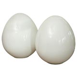 Pair of Italian Egg Lamps